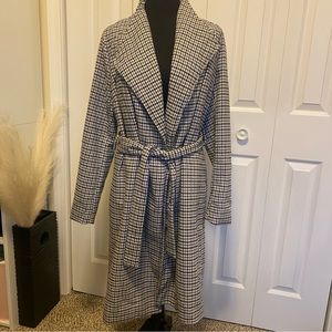 JUSTFAB Plaid Trench Size S